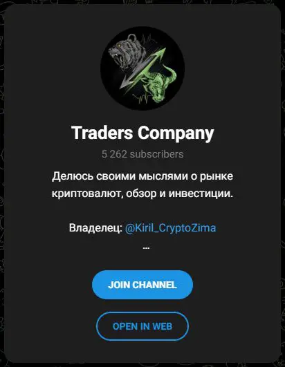 Описание Telegram-канала Traders Company